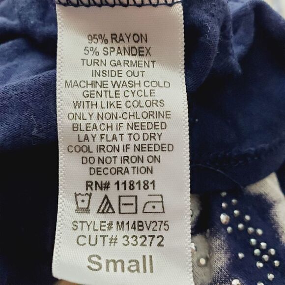 B.L.E.U tie dye tank tunic blue Size Small - Picture 6 of 6